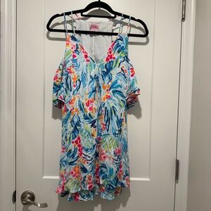 Lilly Pulitzer Bellamy cold shoulder dress 25877 Size XXS